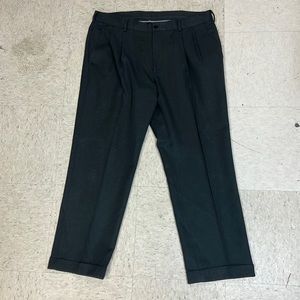 Gray/black vanheusen dress pants.